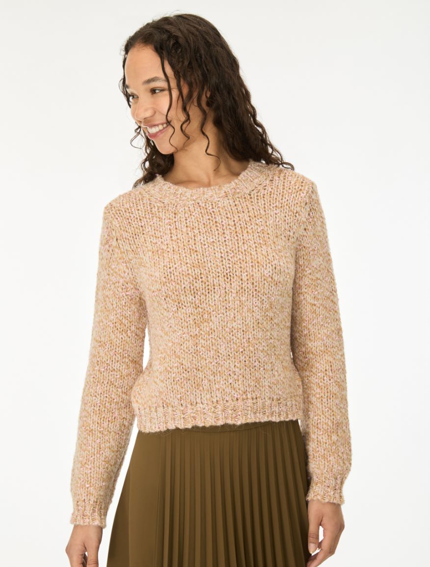 Crew-neck jumper - CAMEL - iBlues - 4