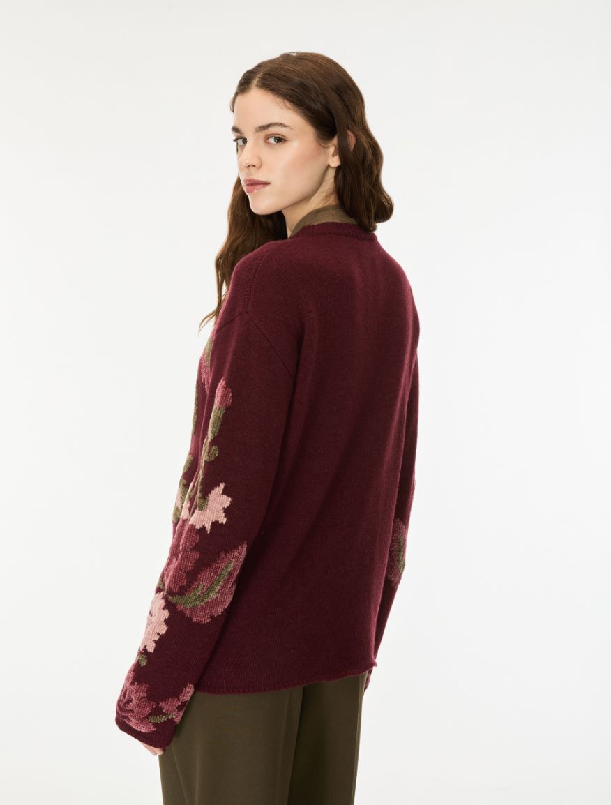 Jersey de mezcla de lana - VINO TINTO - iBlues - 2