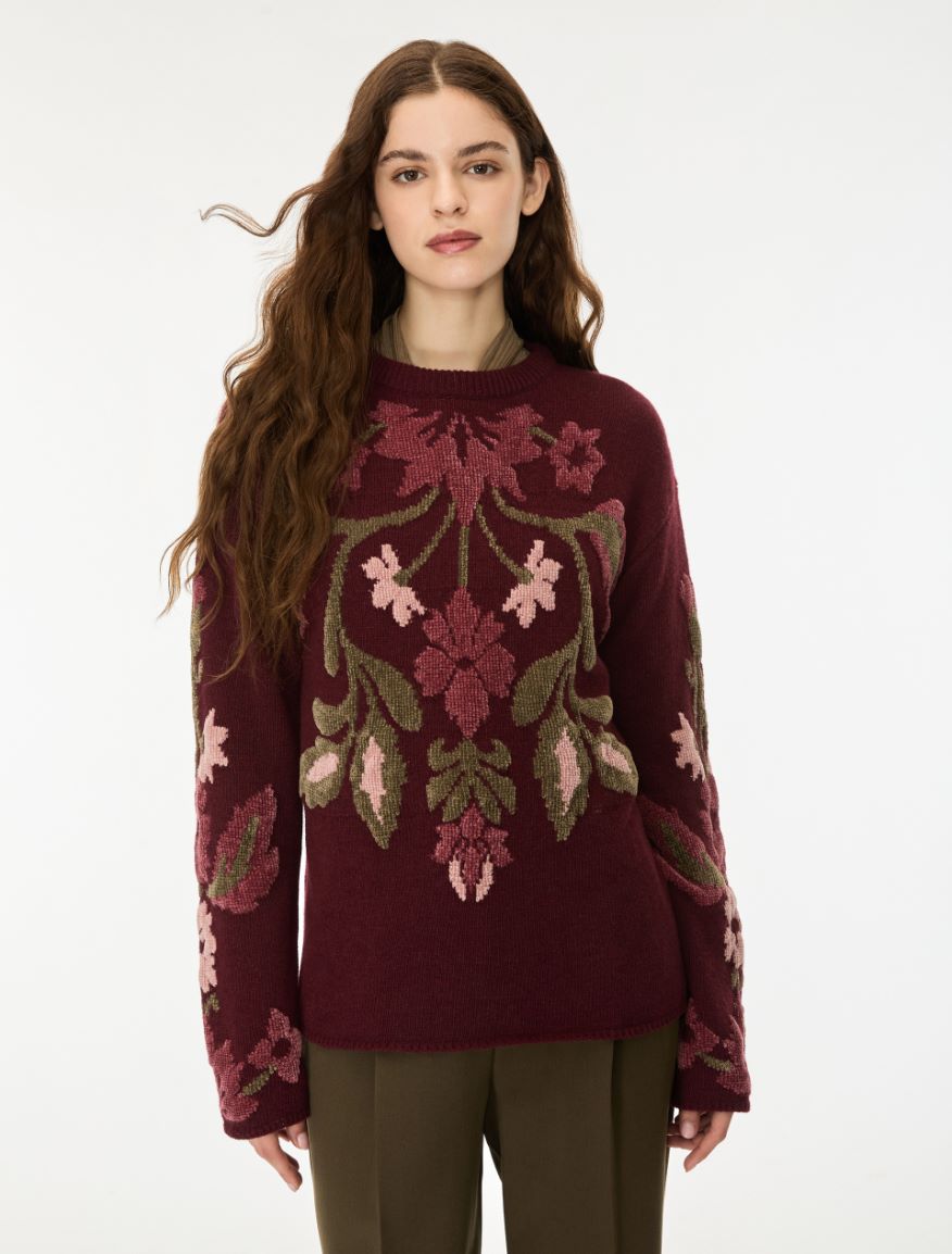 Jersey de mezcla de lana - VINO TINTO - iBlues - 4
