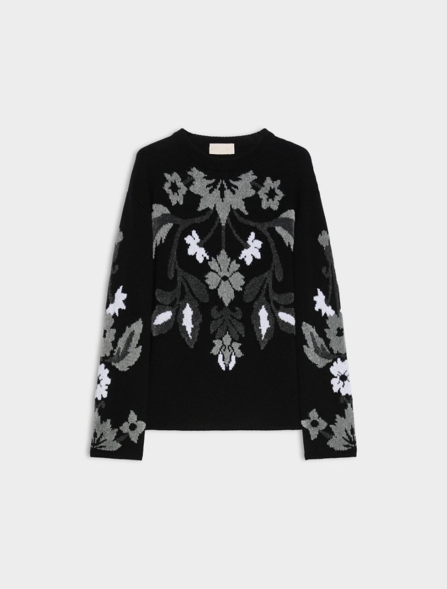 Wool-blend jumper - BLACK - iBlues - 5