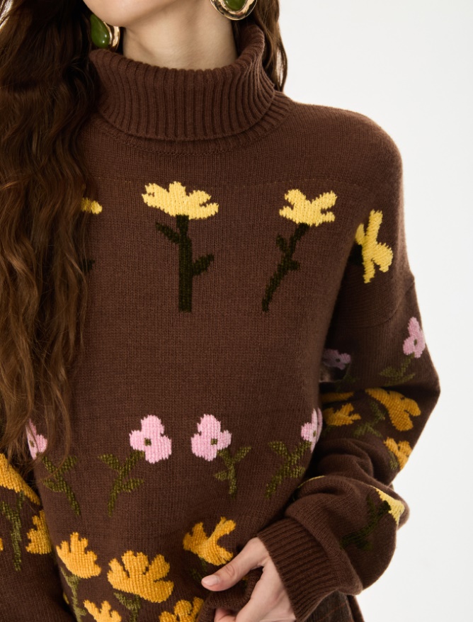 Merino wool-blend polo-neck jumper - iBlues