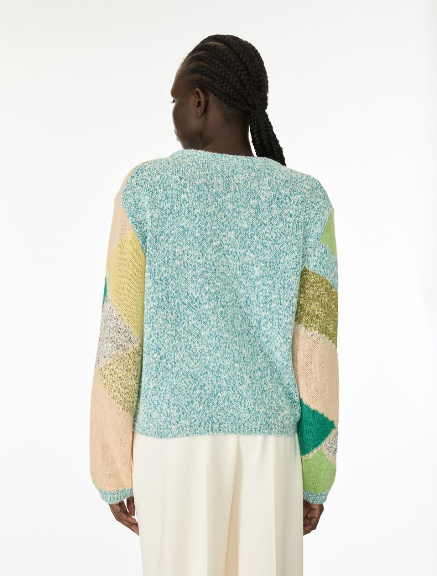 Lurex jumper - EMERALD - iBlues - 2