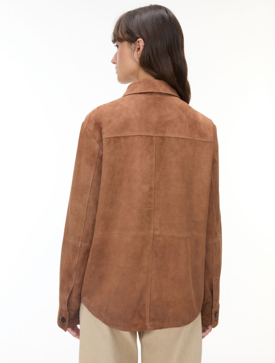 Suede jacket - HAZELNUT BROWN - iBlues - 2