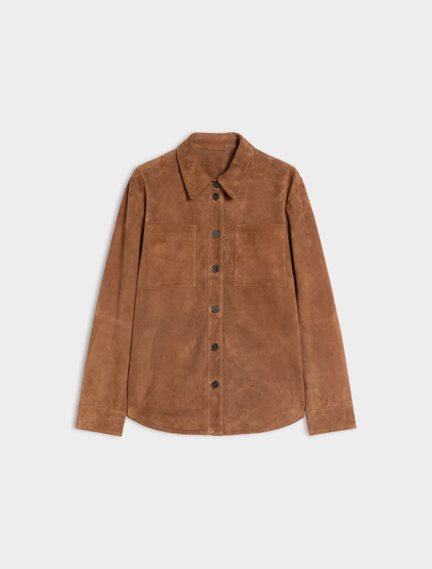 Suede jacket - HAZELNUT BROWN - iBlues - 5