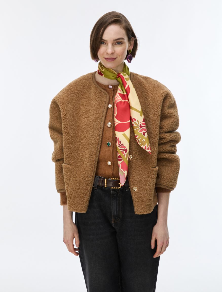 Straight-fit jacket - CAMEL - iBlues - 4