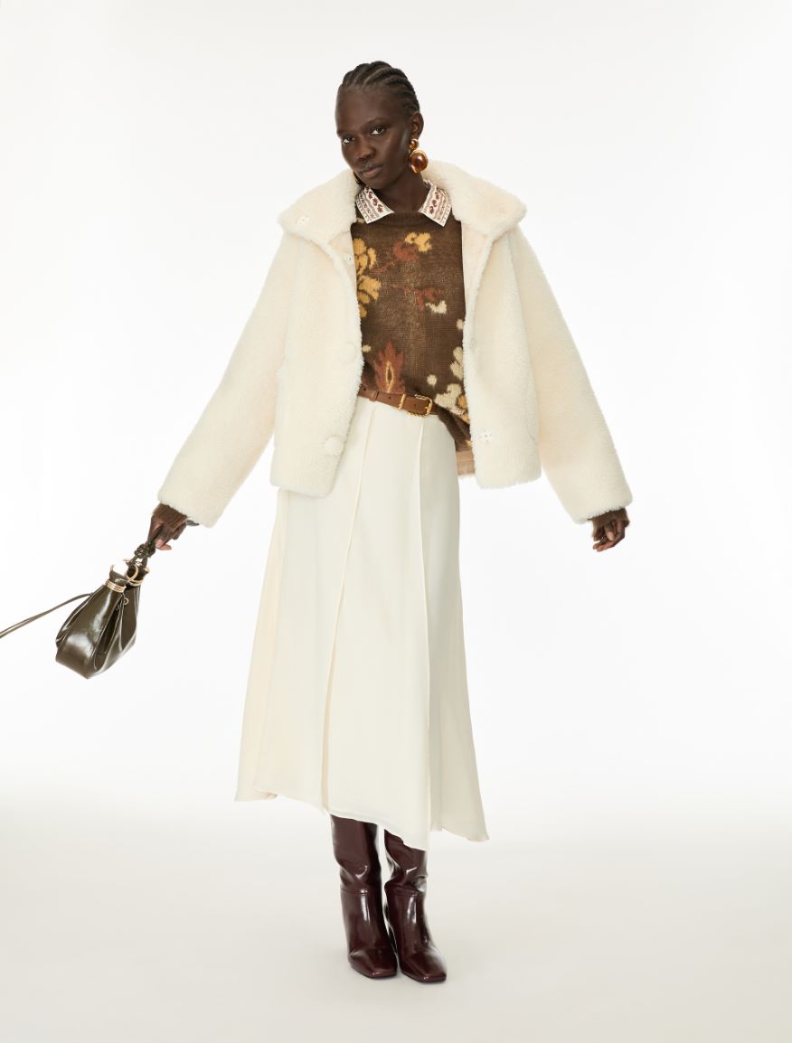 High-neck jacket - IVORY - iBlues - 4