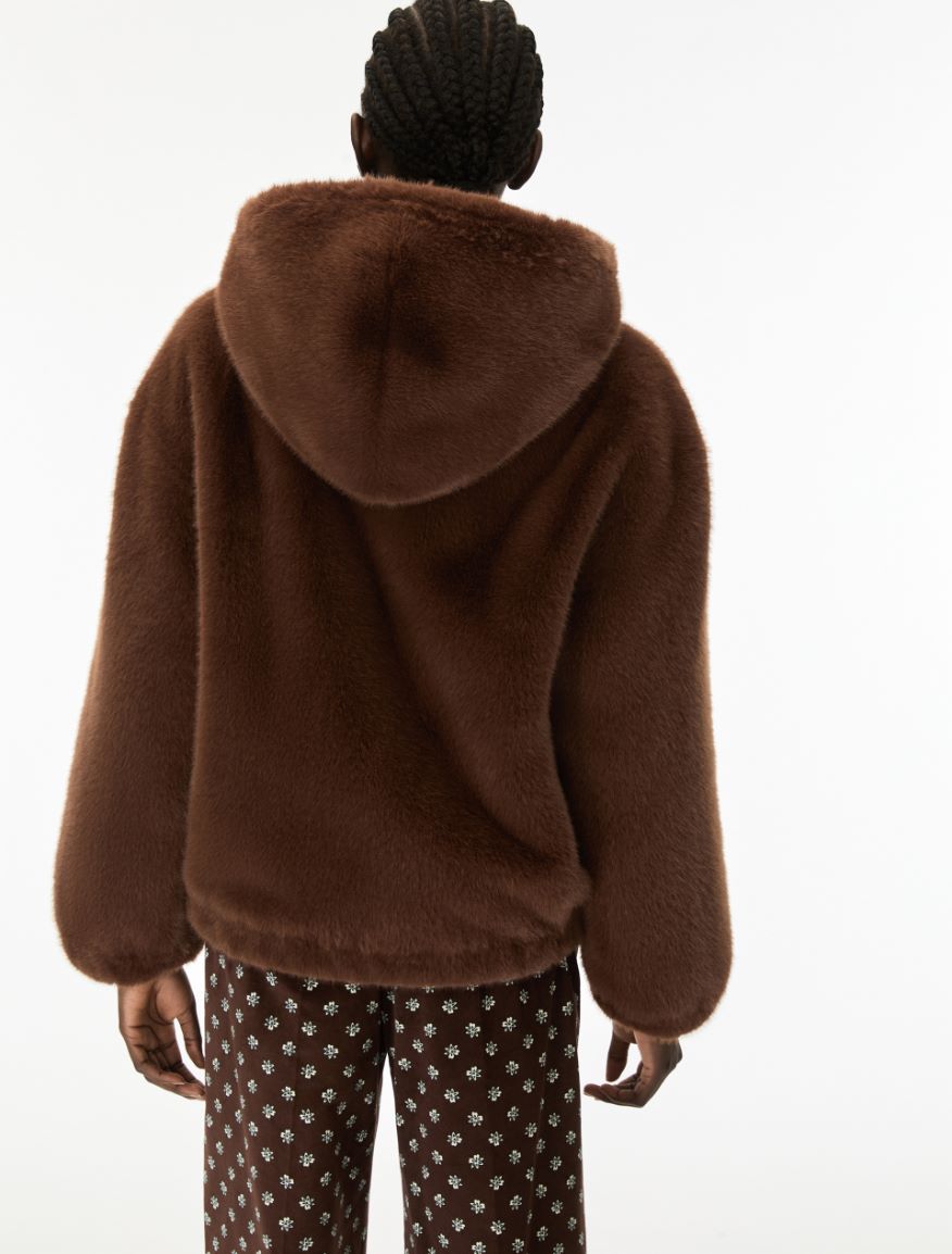 Hooded bomber jacket - CHOCOLATE - iBlues - 2