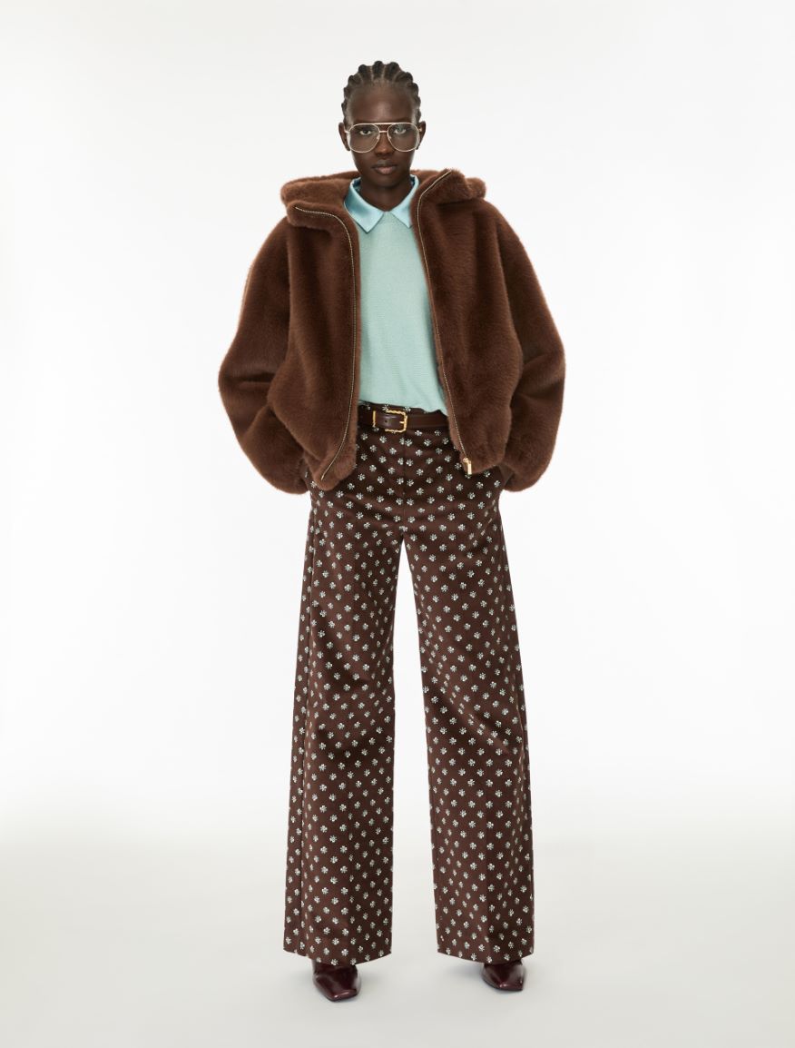 Hooded bomber jacket - CHOCOLATE - iBlues - 4
