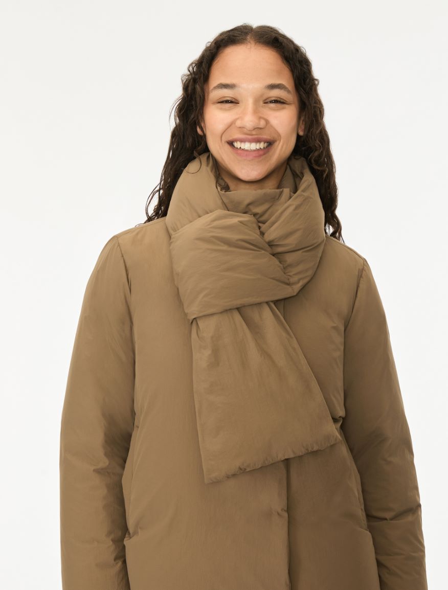 Oversized puffer jacket - KAKI - iBlues - 3