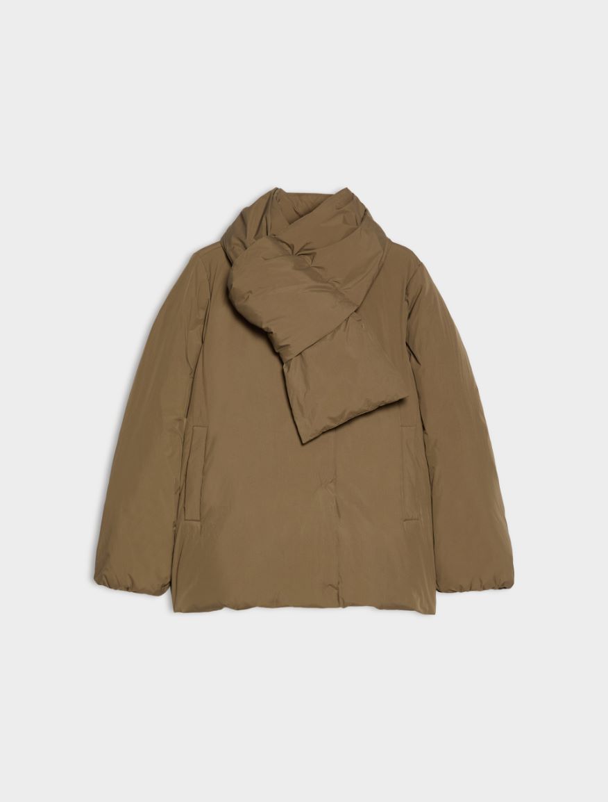 Oversized puffer jacket - KAKI - iBlues - 5