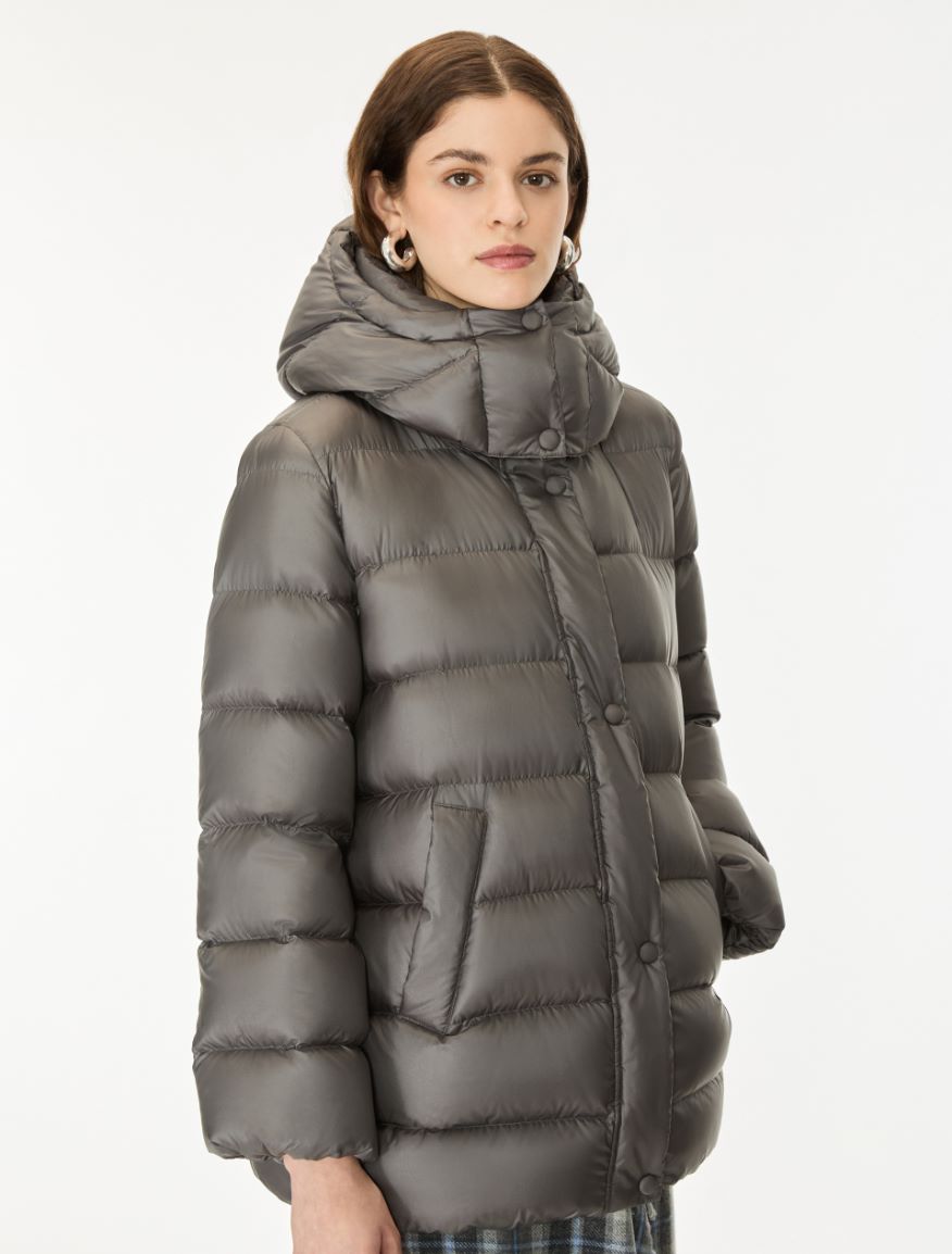 Cocoon puffer jacket - GREY - iBlues - 3