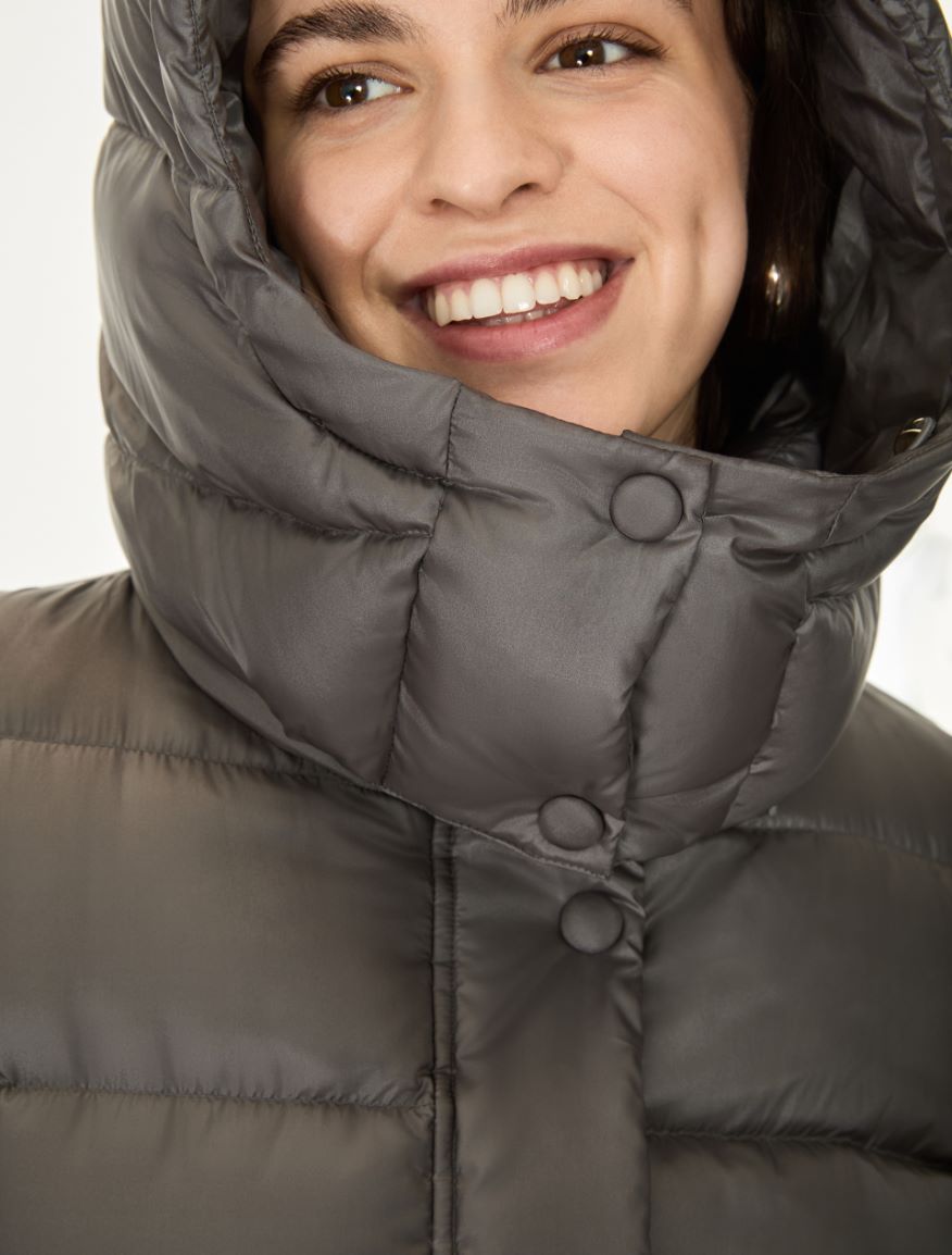 Cocoon puffer jacket - GREY - iBlues