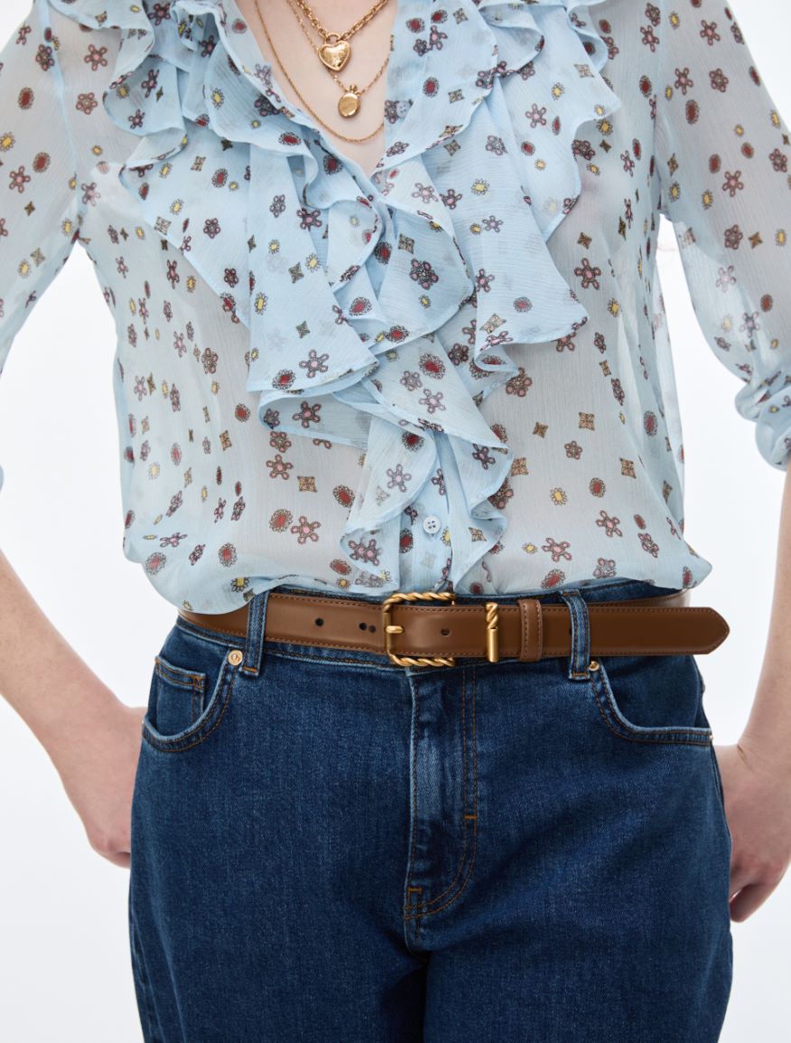 Leather belt - TOBACCO - iBlues - 3