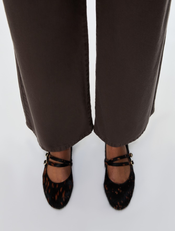 Printed leather ballet flats - iBlues - 5