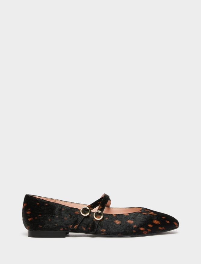 Ballerines en cuir imprimé - iBlues