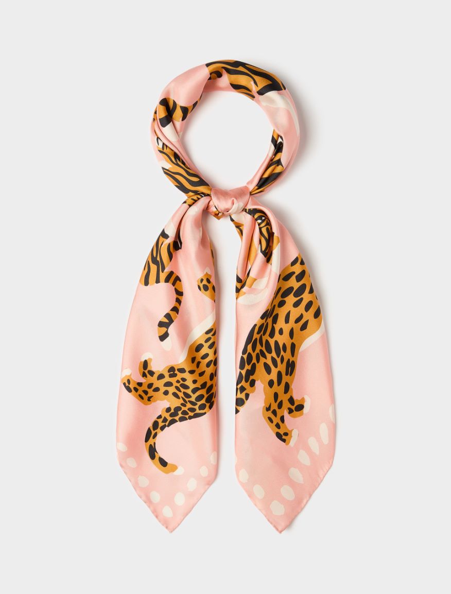 Silk scarf - PASTEL ROSE - iBlues