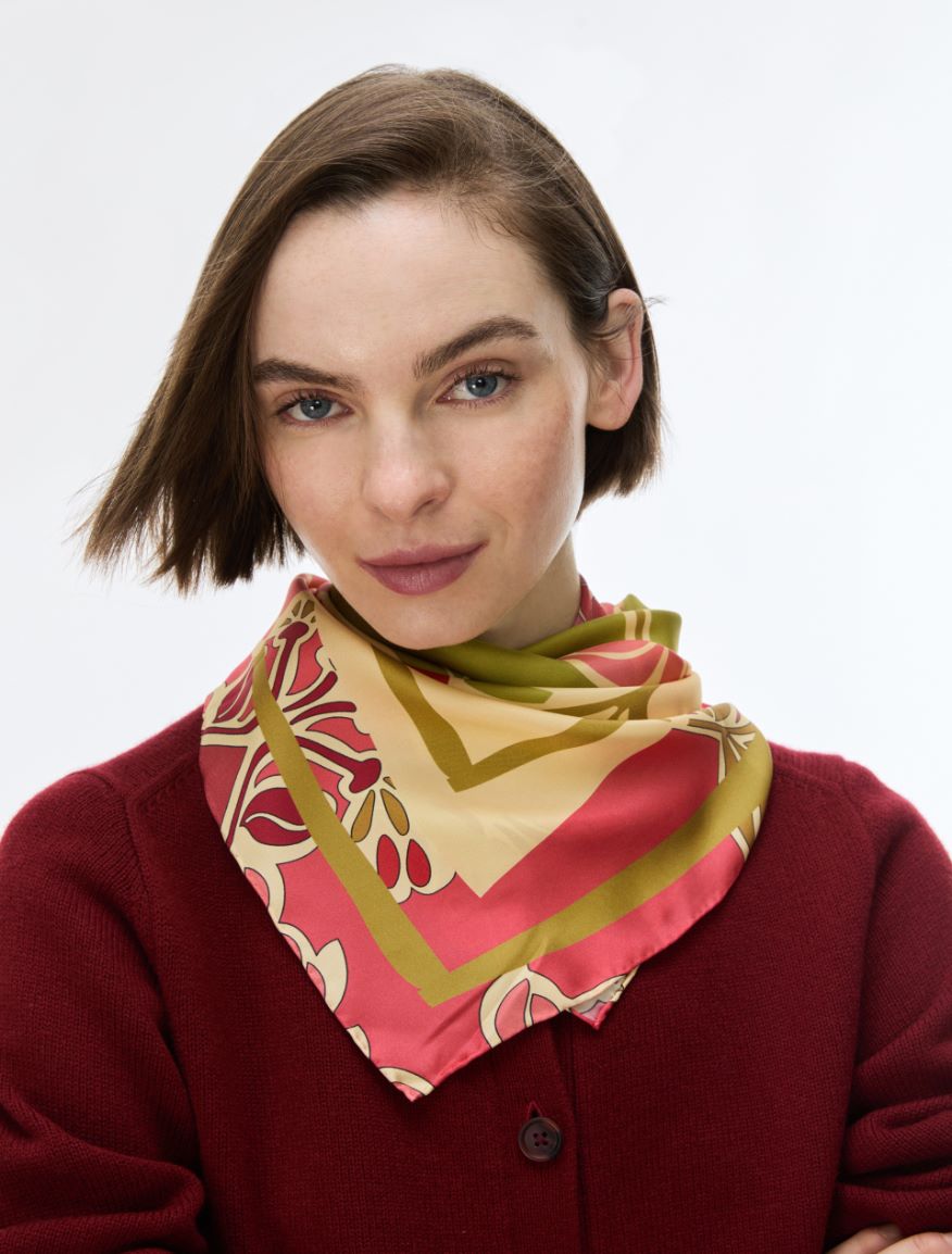 Silk scarf - MUSTARD - iBlues - 3