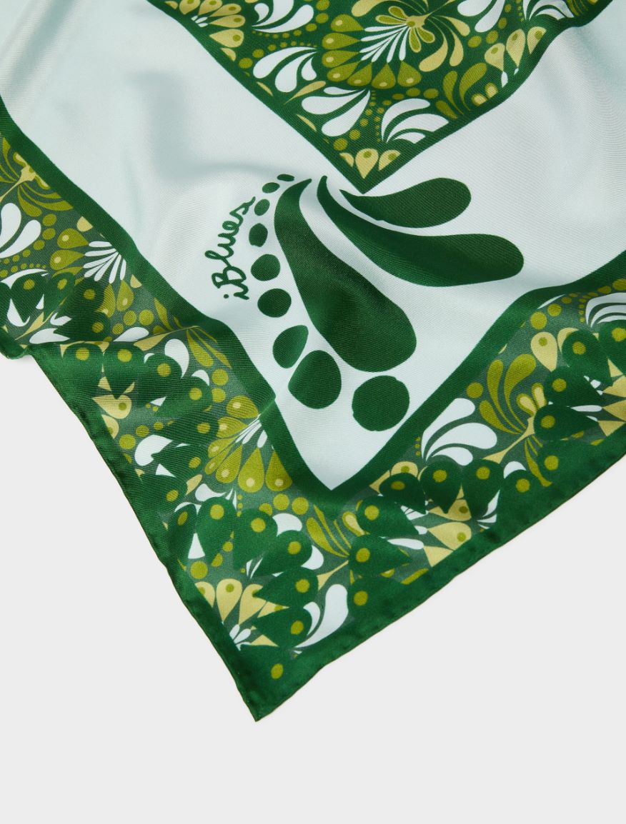 Silk scarf - DARK GREEN - iBlues - 2