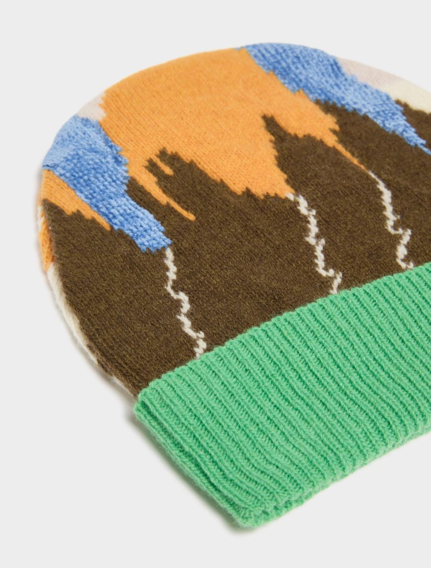 Merino wool-blend beanie - POWDER - iBlues - 2