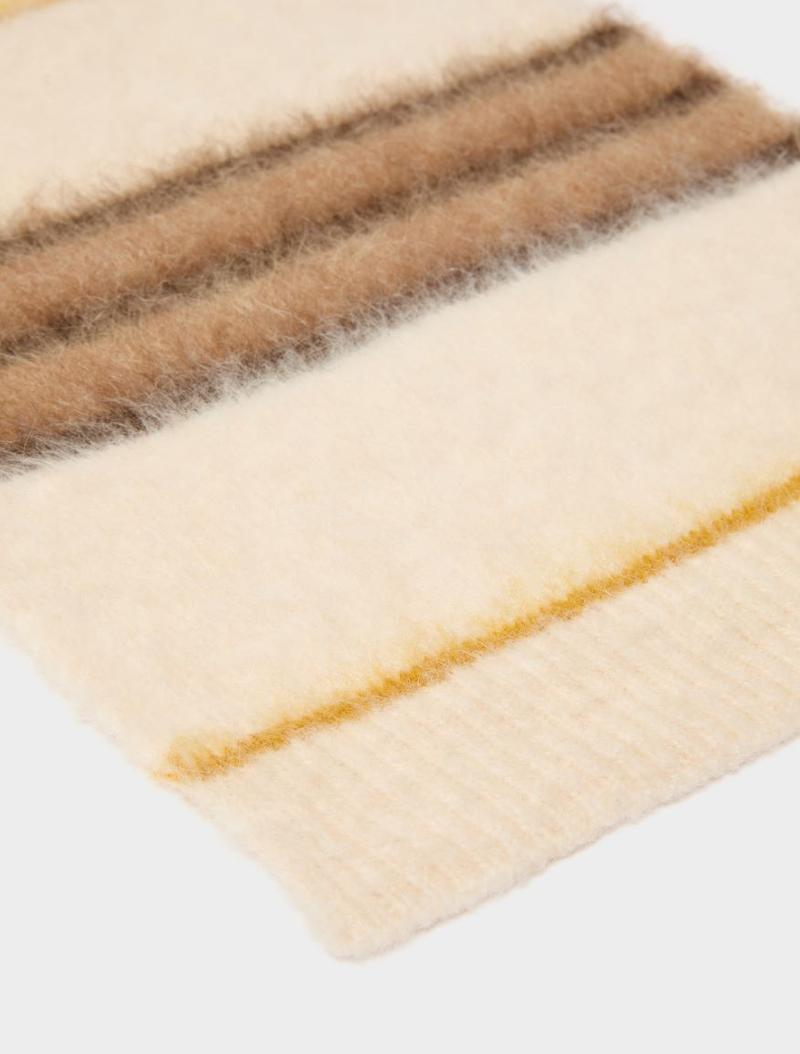 Mohair-blend scarf - CREAM - iBlues - 2