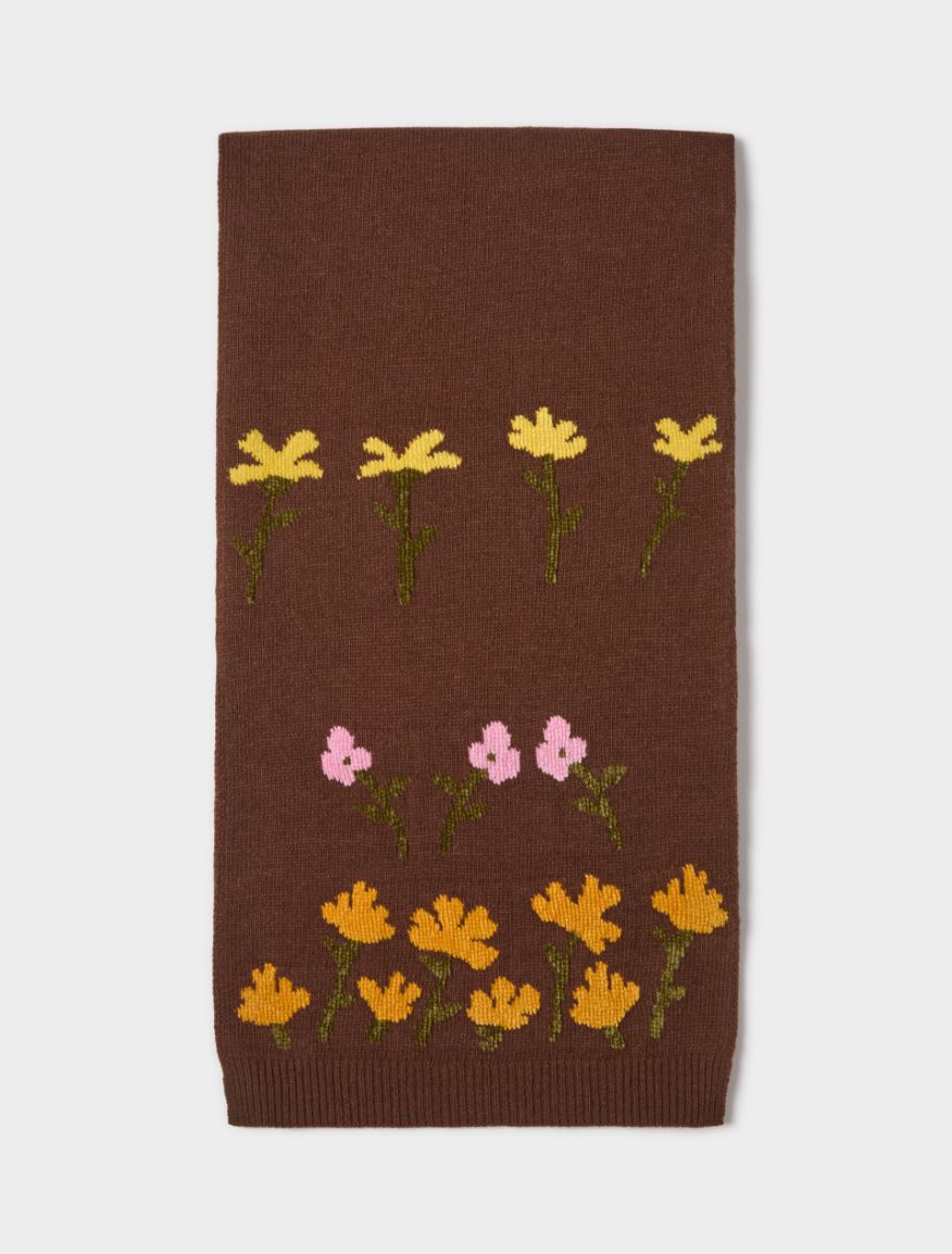 Knit scarf - COCOA - iBlues