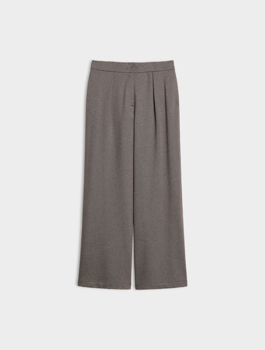 Hose aus Jersey - KAFFEE - iBlues - 5