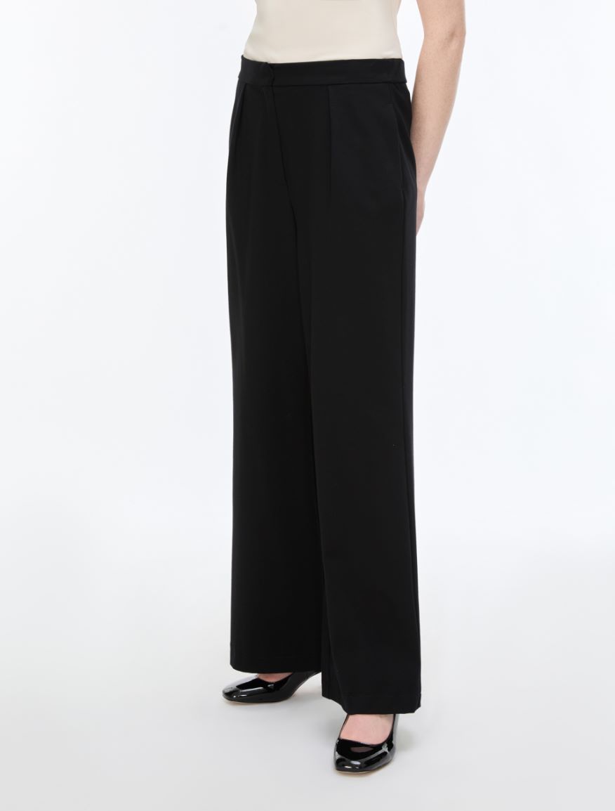Hose aus Jersey - SCHWARZ - iBlues