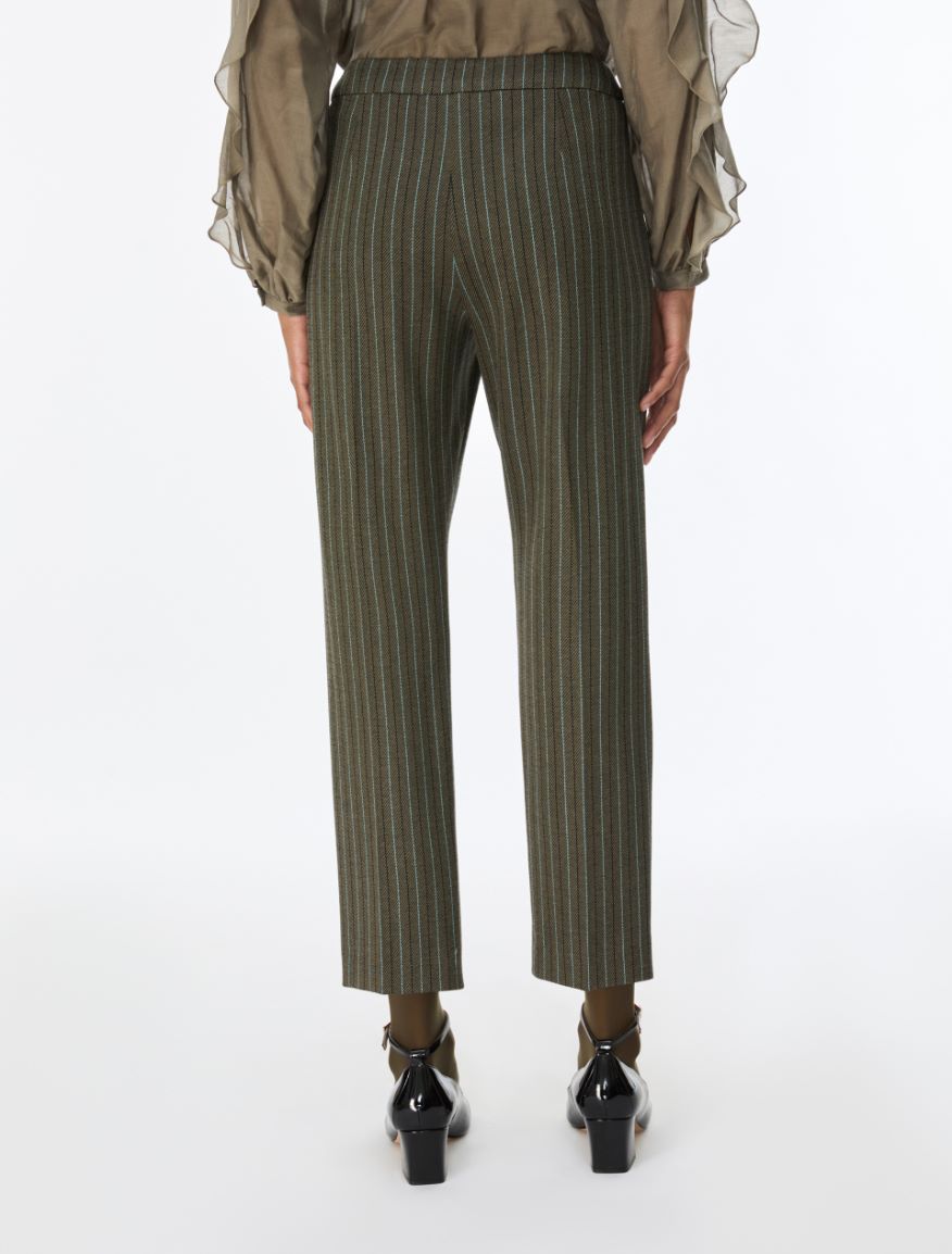 Semi-fitted trousers - KAKI - iBlues - 2