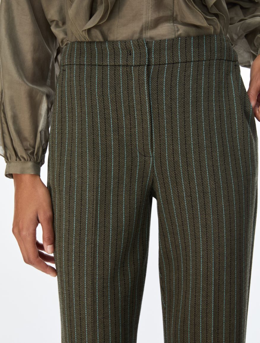 Semi-fitted trousers - KAKI - iBlues - 3