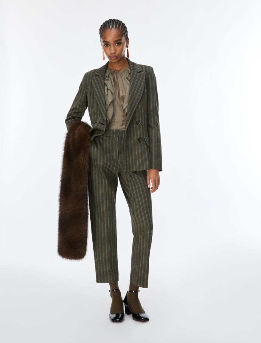 Semi-fitted trousers - KAKI - iBlues - 4