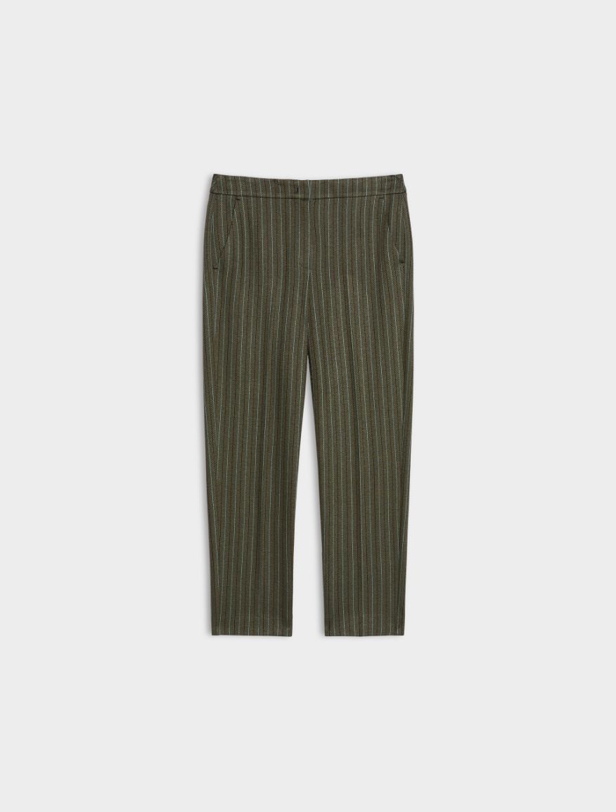 Semi-fitted trousers - KAKI - iBlues - 5