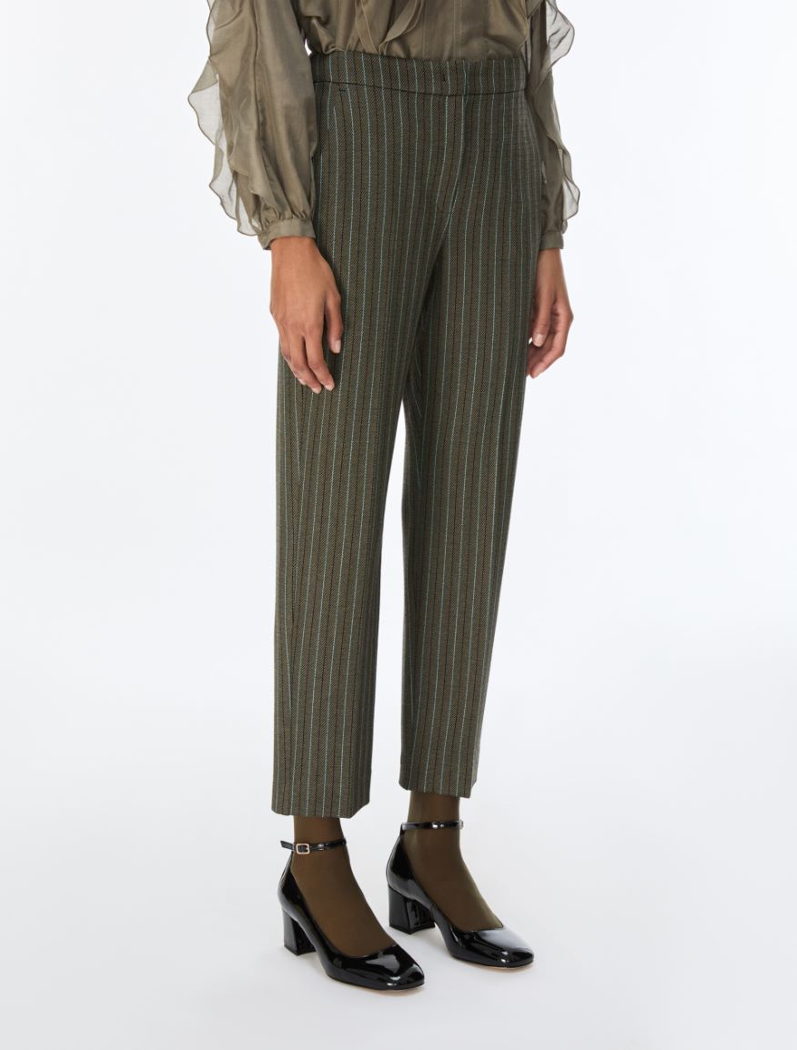 Semi-fitted trousers - KAKI - iBlues