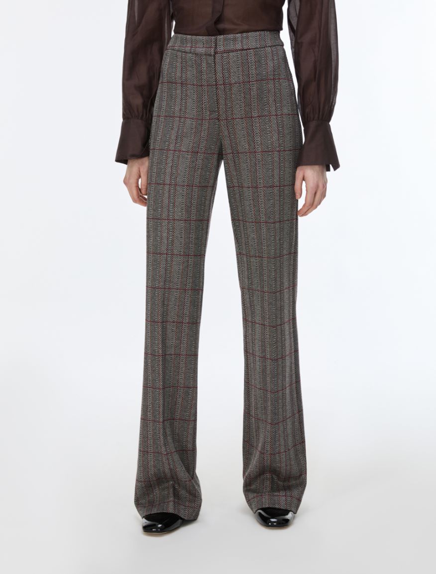 Jacquard trousers - BLACK - iBlues