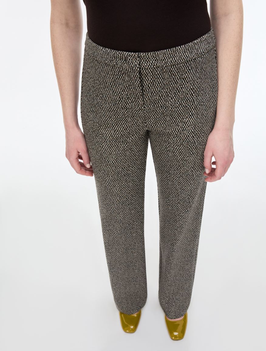 Jacquard trousers - BLACK - iBlues - 3