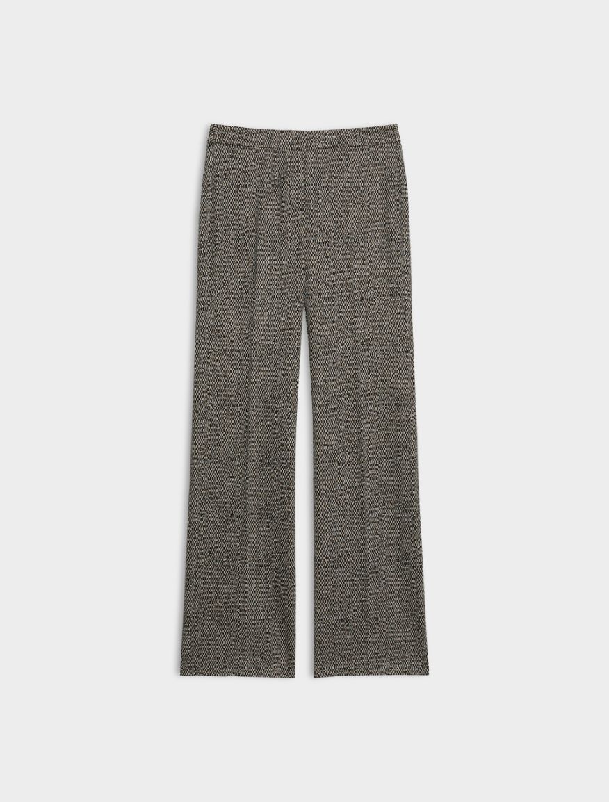 Jacquard trousers - BLACK - iBlues - 5