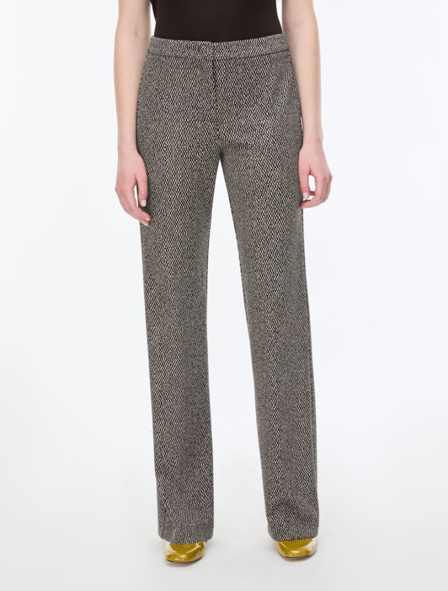 Jacquard trousers - BLACK - iBlues