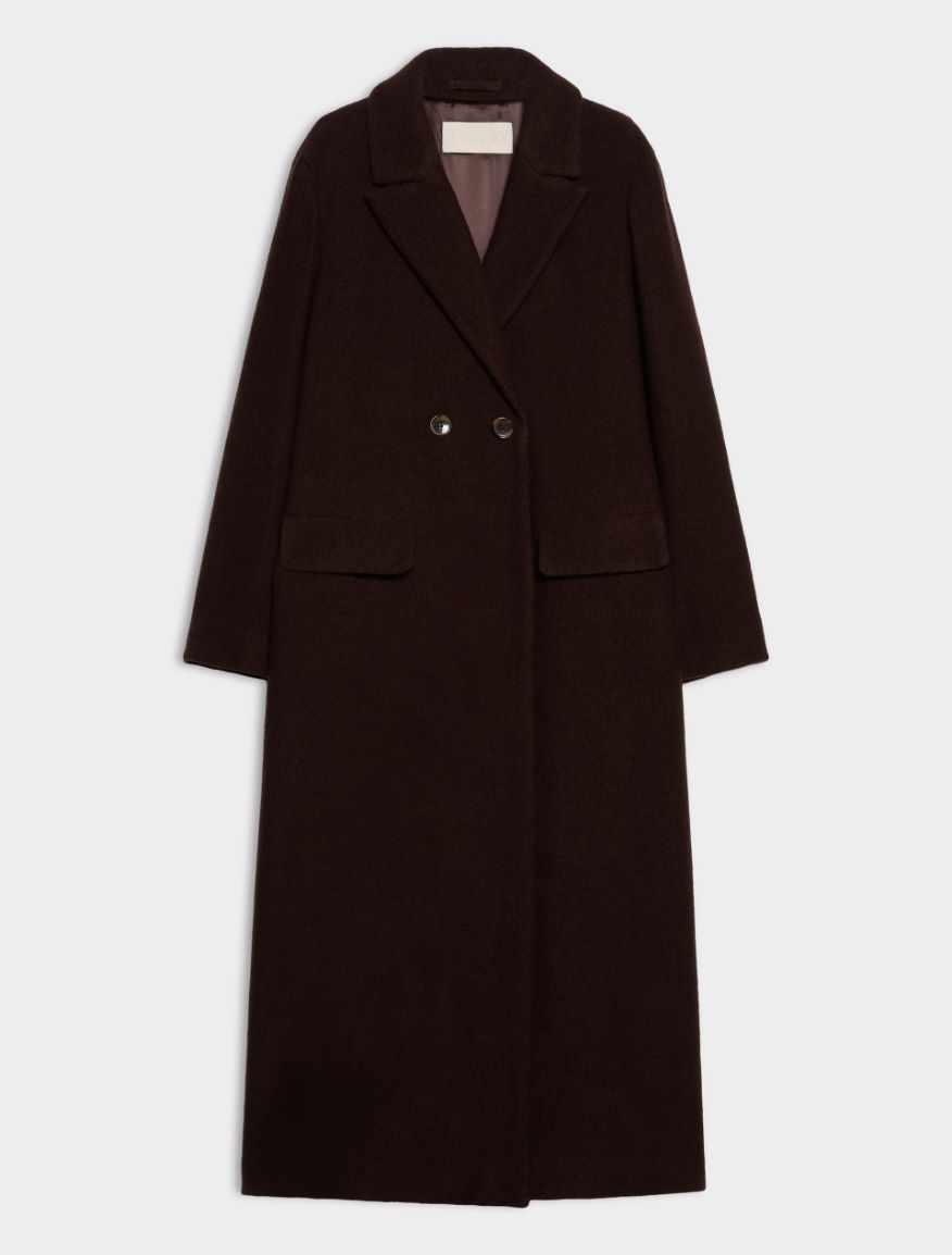 Boiled wool coat - BROWN - iBlues - 5