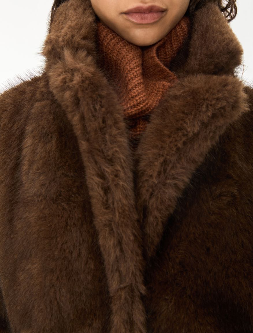 Jersey coat - BROWN - iBlues - 3