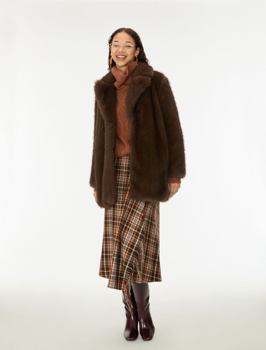 Jersey coat - BROWN - iBlues - 4