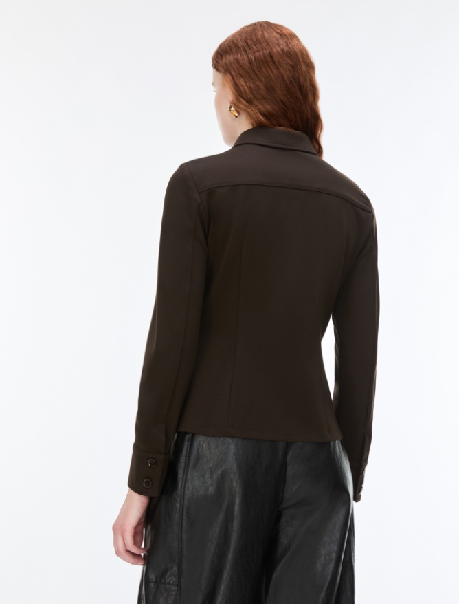 Semi-fitted jersey jacket - iBlues - 2