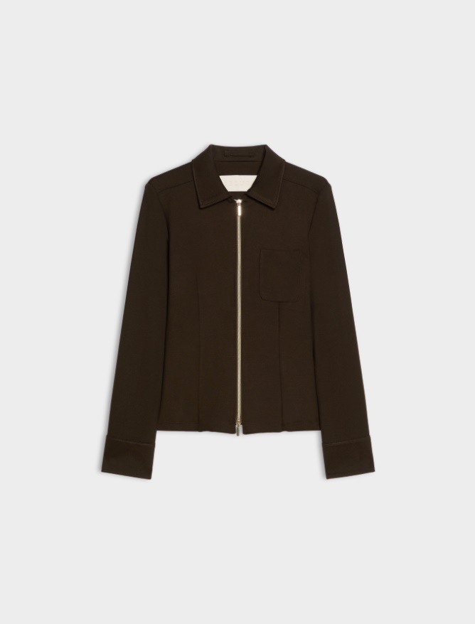Semi-fitted jersey jacket - iBlues - 5