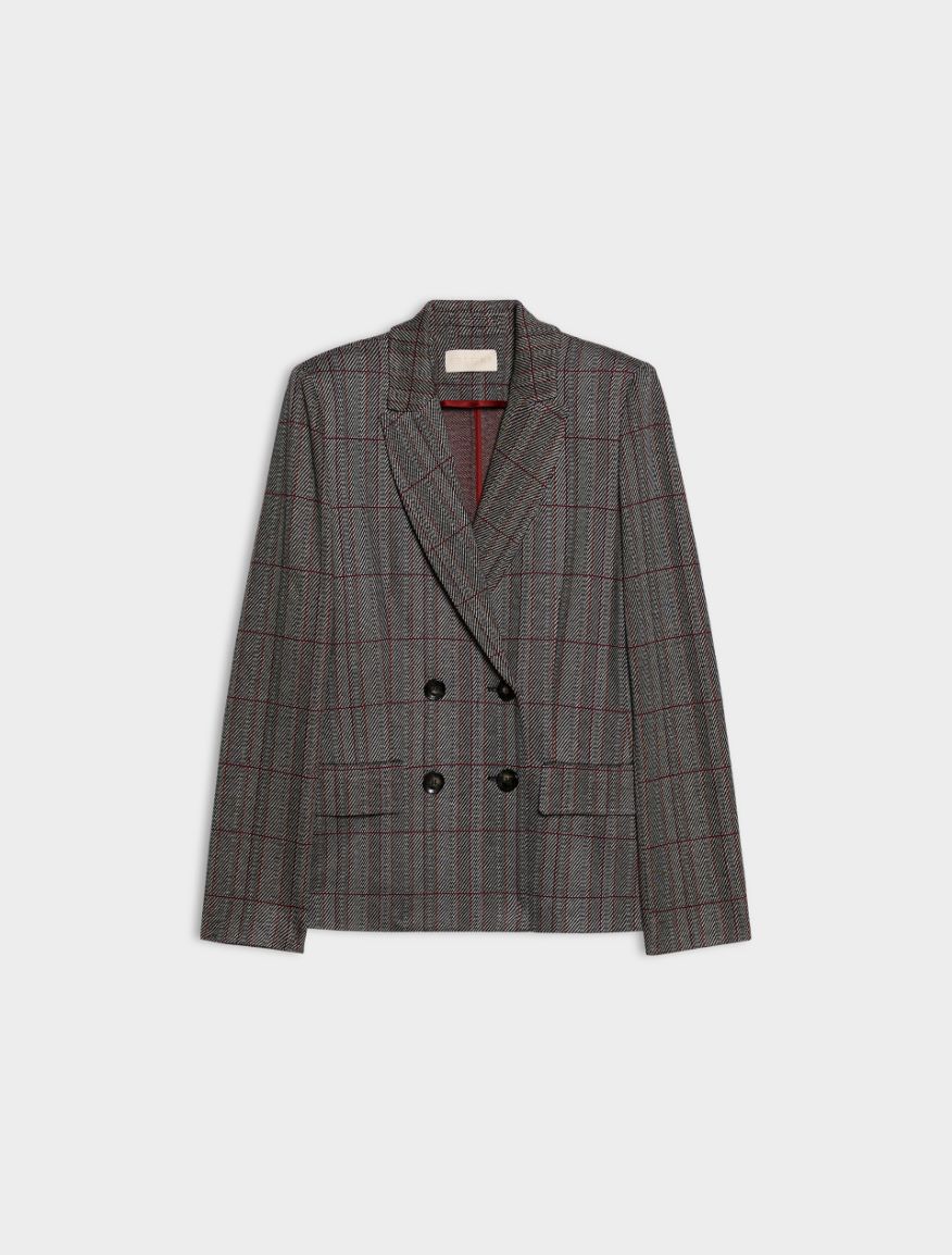 Blazer aus Jersey - SCHWARZ - iBlues - 6