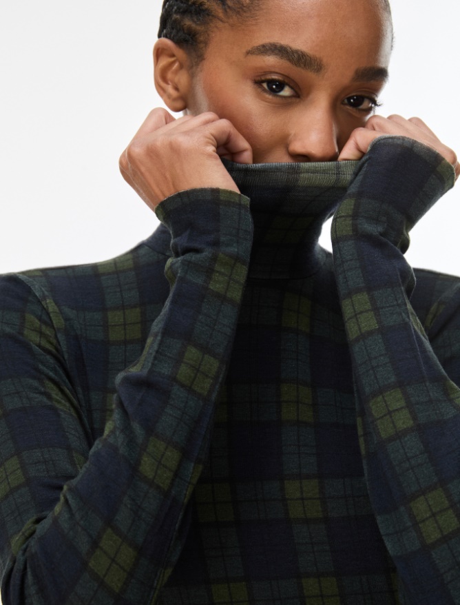 Bedruckter Rollkragenpullover - iBlues - 3