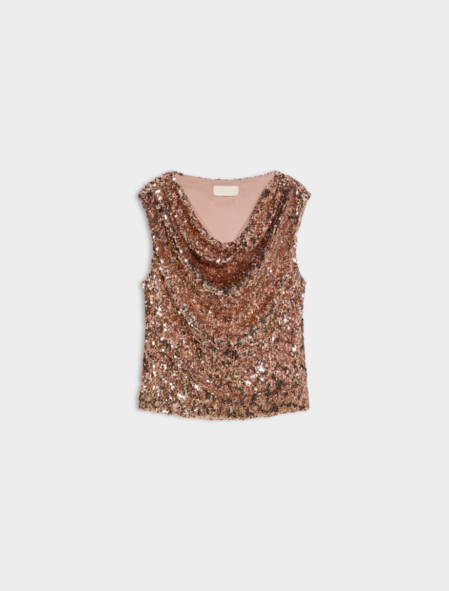 Draped top - PINK - iBlues - 5