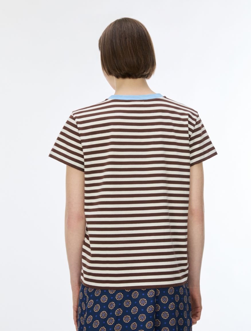 Cotton T-shirt - BROWN - iBlues - 2