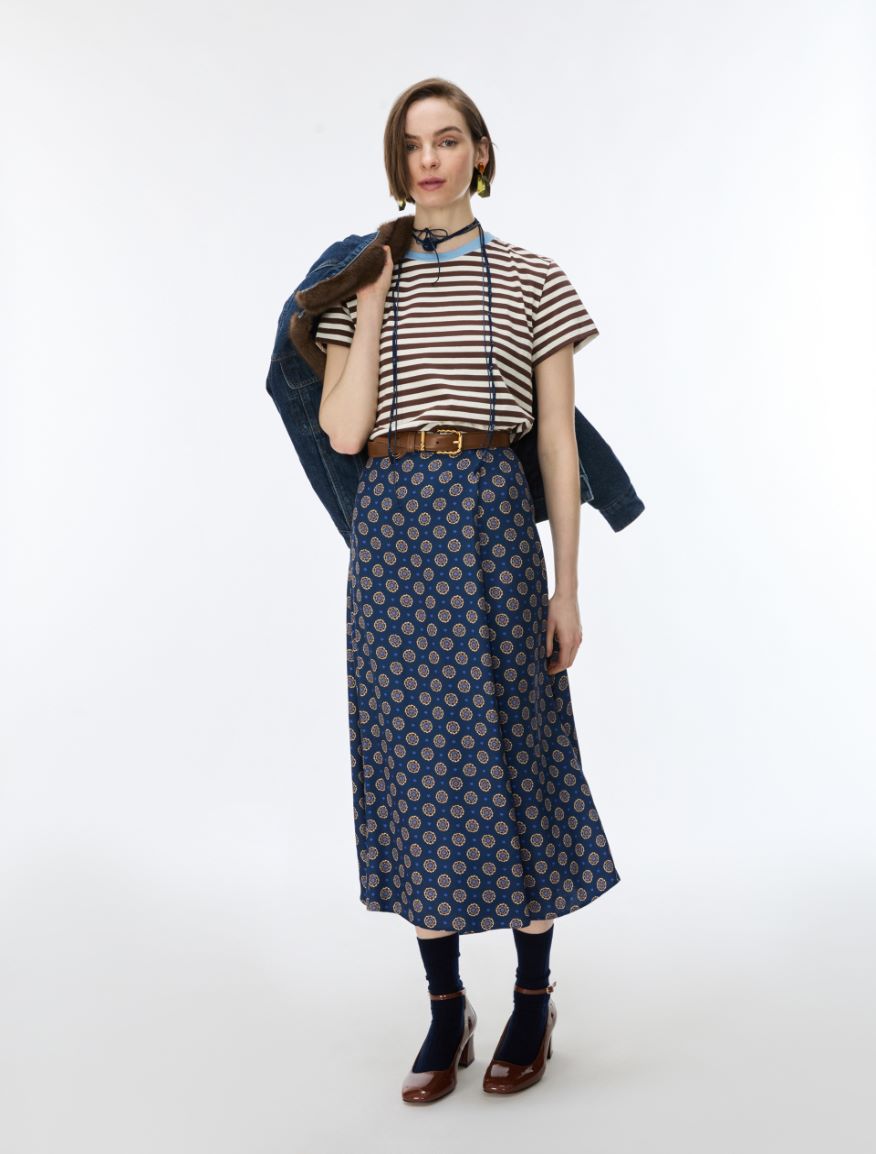 Cotton T-shirt - BROWN - iBlues - 4